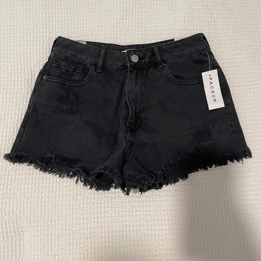 PacSun High-rise black jean shorts WITH TAGS